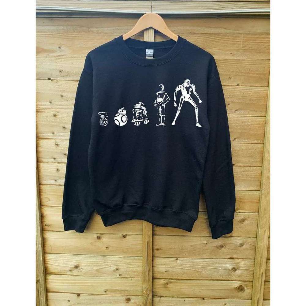 Droid Evolution Graphic Unisex Crewneck Sweatshirt